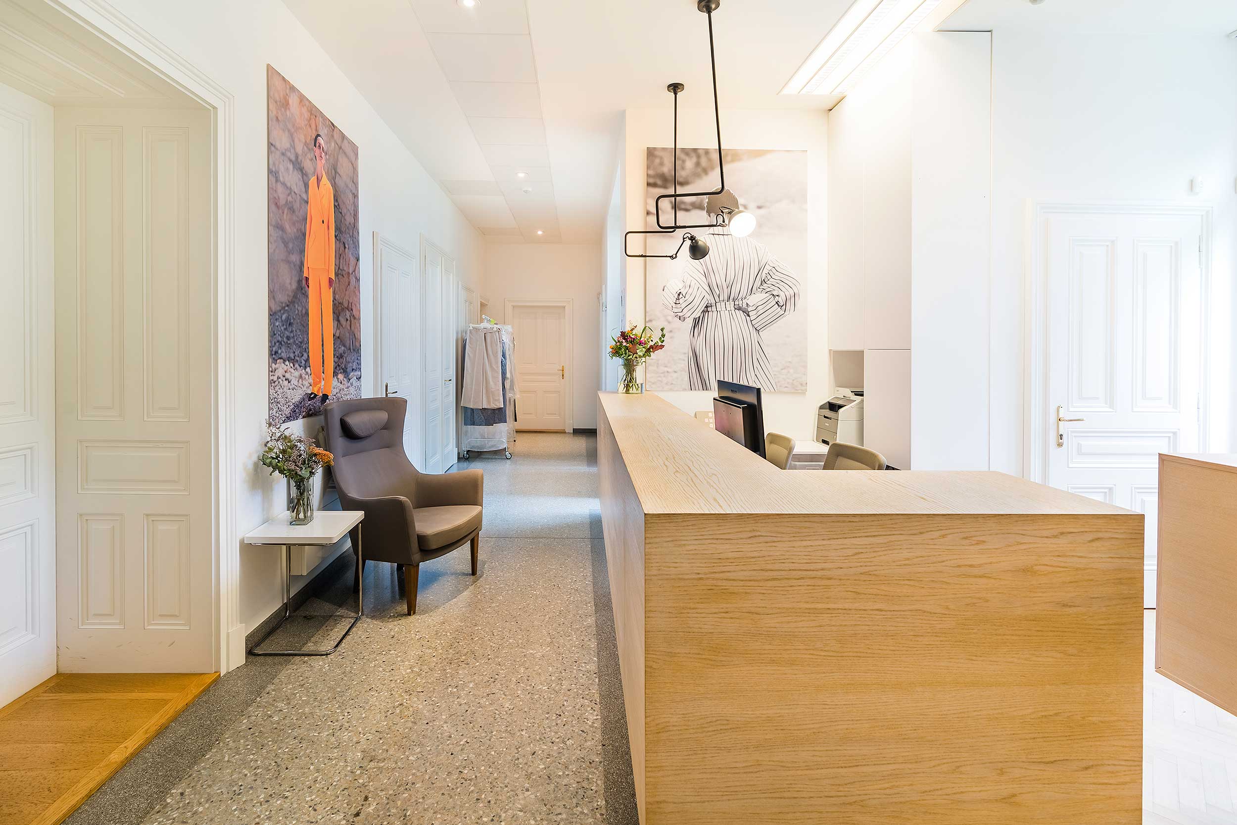 Interiér kancelárie Nehera - Recepcia